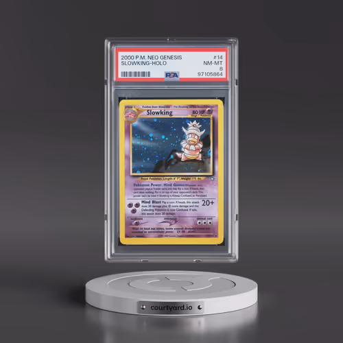 2000 Pokémon Neo Genesis #14 Slowking - Holo (PSA 8 NM-MT)