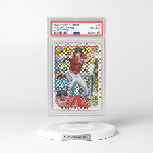 2023 Topps Chrome #95 Corbin Carroll - X-Fractor (PSA 10 GEM MINT)
