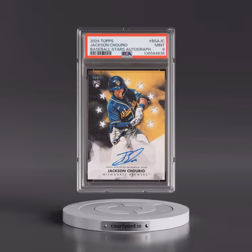 2024 Topps Baseball Stars Autographs #BSAJC Jackson Chourio - Update (PSA 9 MINT)