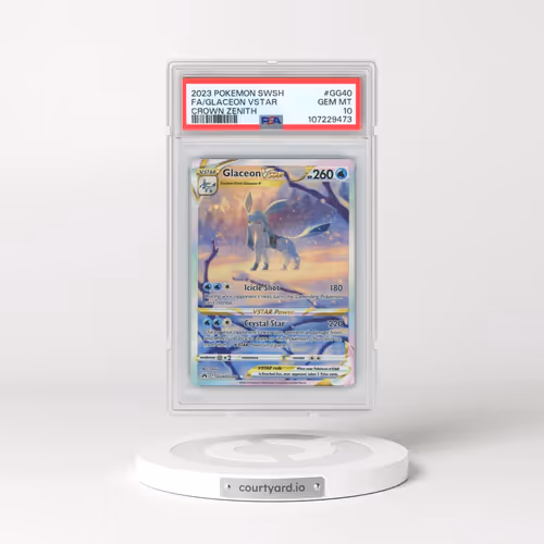 2023 Pokémon Sword and Shield Crown Zenith #GG40 Glaceon Vstar - Full Art (PSA 10 GEM MINT)