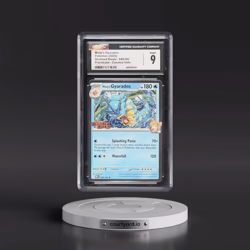 2025 Destined Rivals - DRI EN #049/182 Misty's Gyarados - Prerelease (Cosmos Holo) (CGC 9 MINT)