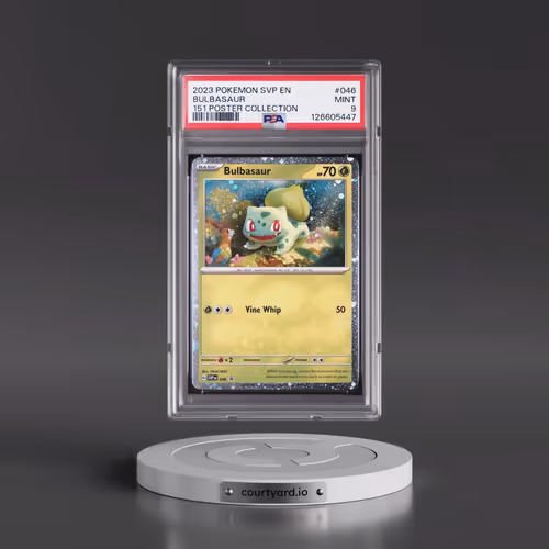 2023 Pokémon Svp EN-SV Black Star Promo #046 Bulbasaur - 151 Poster Collection (PSA 9 MINT)