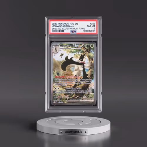2023 Pokémon Pal EN-Paldea Evolved #256 Meowscarada EX - Holo Special Illustration Rare (PSA 8 NM-MT
