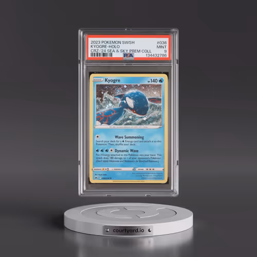 2023 Pokémon Sword and Shield Crown Zenith #036 Kyogre - Holo 2024 Sea & Sky Premium Collection (PSA
