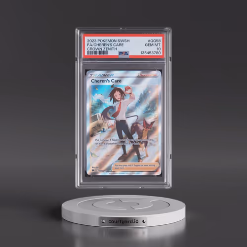 2023 Pokémon Sword and Shield Crown Zenith #GG58 Cheren's Care - Full Art (PSA 10 GEM MINT)