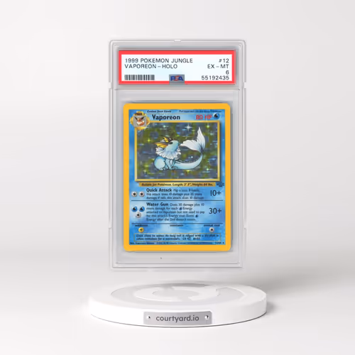 1999 Pokémon Jungle #12 Vaporeon - Holo (PSA 6 EX-MT)