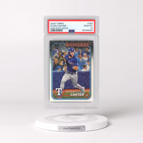 2024 Topps #280 Evan Carter - All-Star Game Exclusive (PSA 10 GEM MINT)