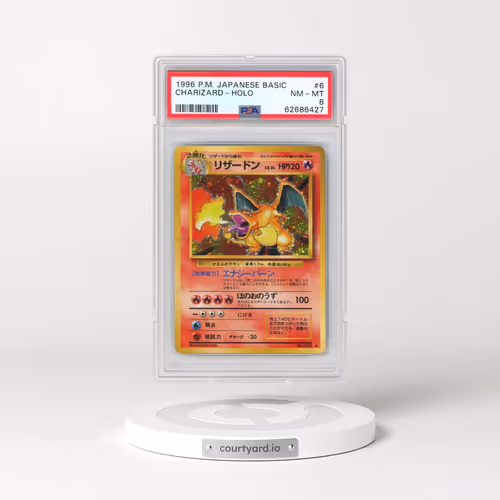 1996 Pokémon Basic #6 Charizard - Holo (PSA 8 NM-MT)