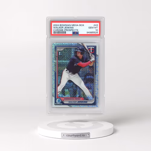 2024 Bowman Mega Box Chrome Prospects #43 Walker Jenkins (PSA 10 GEM MINT)