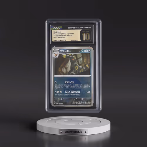 2024 High Class Pack: Terastal Fest ex - sv8a #092/187 Umbreon - Poké Ball Holo (CGC 10 PRISTINE)