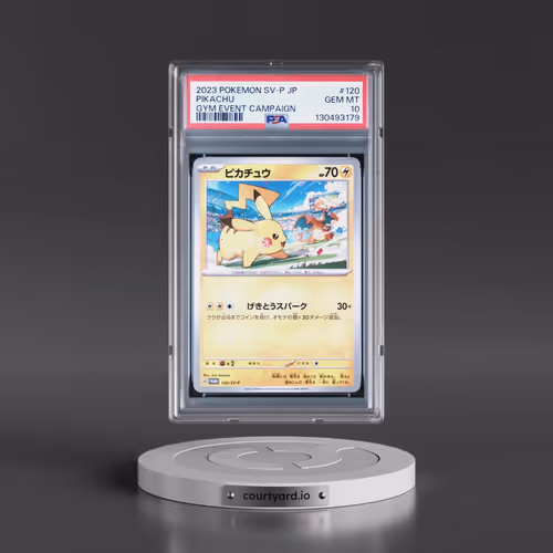 2023 Pokémon SV-P Promo #120 Pikachu - Gym Event Campaign (PSA 10 GEM MINT)