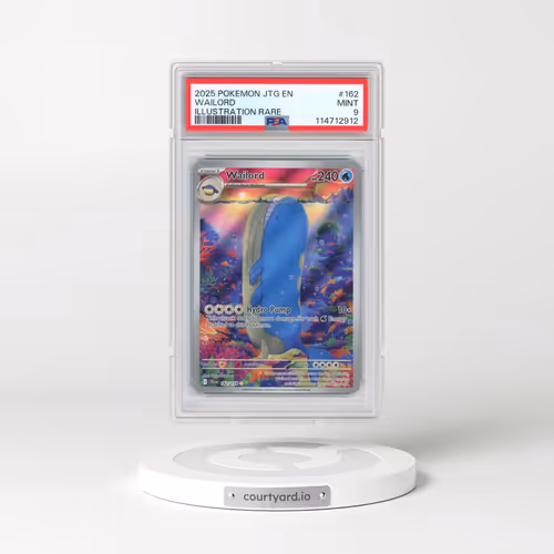 2025 Pokémon Jtg EN-Journey Together #162 Wailord - Illustration Rare (PSA 9 MINT)