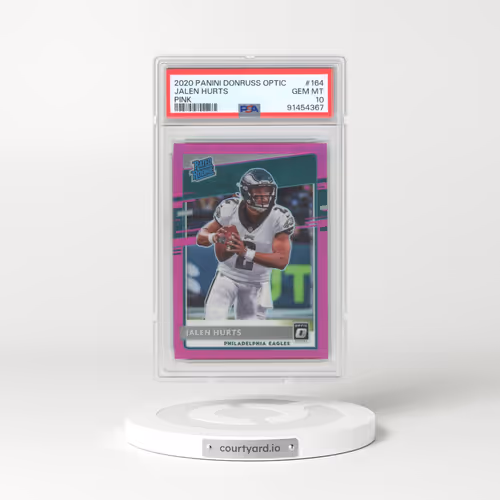 2020 Panini Donruss Optic #164 Jalen Hurts - Pink (PSA 10 GEM MINT)