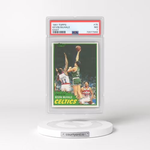 1981 Topps #75 Kevin McHale - East (PSA 7 NM)