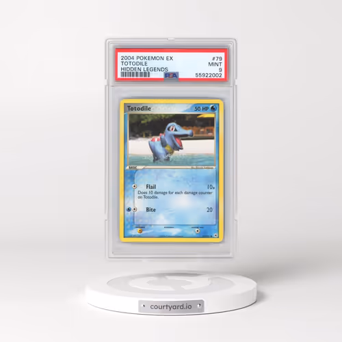 2004 Pokémon EX Hidden Legends #79 Totodile (PSA 9 MINT)