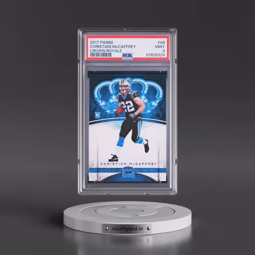2017 Panini Crown Royale #88 Christian McCaffrey (PSA 9 MINT)