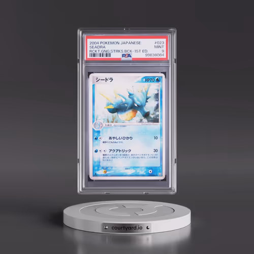 2004 Pokémon Rocket Gang Strikes Back #023 Seadra - 1st Edition (PSA 9 MINT)