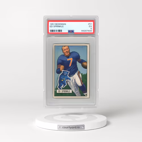 1951 Bowman #51 Ed Sprinkle (PSA 5 EX)