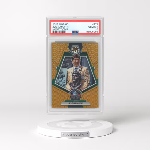 2023 Panini Mosaic #272 Joe Namath - Honeycomb (PSA 10 GEM MINT)