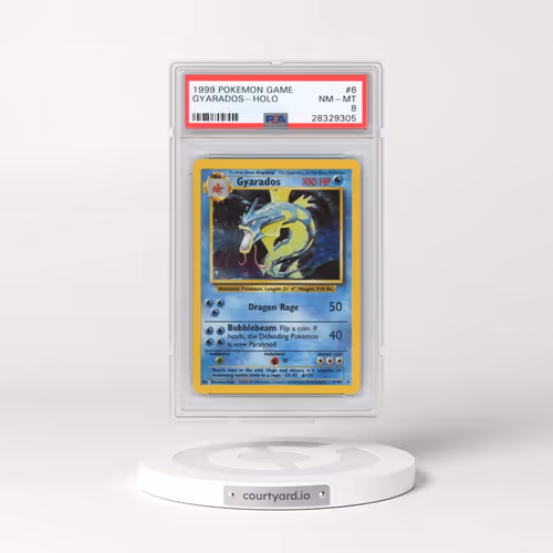 1999 Pokémon Game #6 Gyarados - Holo (PSA 8 NM-MT)
