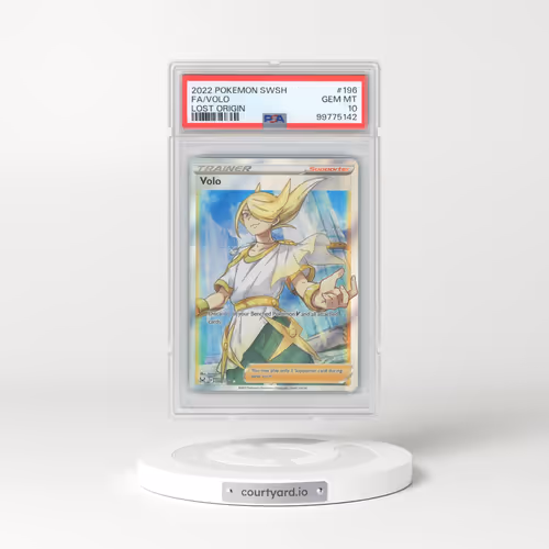 2022 Pokémon Sword & Shield Lost Origin #196 Volo - Full Art (PSA 10 GEM MINT)