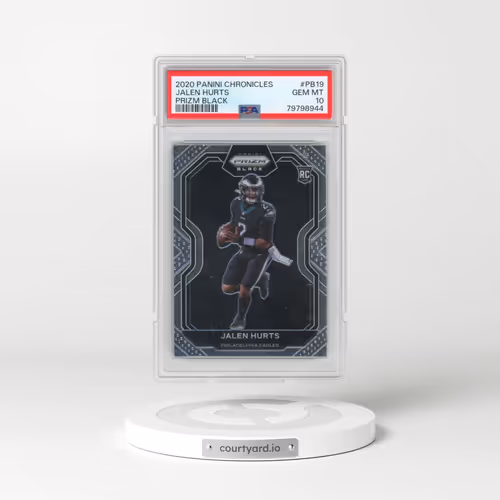 2020 Panini Chronicles Prizm Black #PB19 Jalen Hurts (PSA 10 GEM MINT)