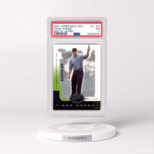 2001 Upper Deck Digital Ecard #E-TW Tiger Woods (PSA 7 NM)