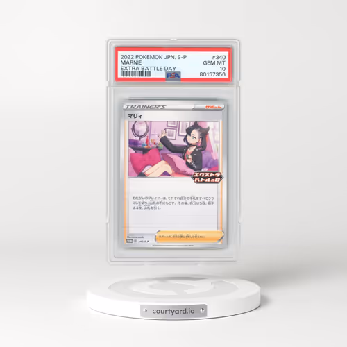 2022 Pokémon S Promo #340 Marnie - Extra Battle Day (PSA 10 GEM MINT)