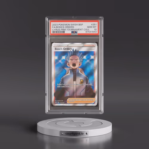 2023 Pokémon Swsh Black Star Promo #251 Boss's Orders - Full Art Cyrus Premium Tournament Collection