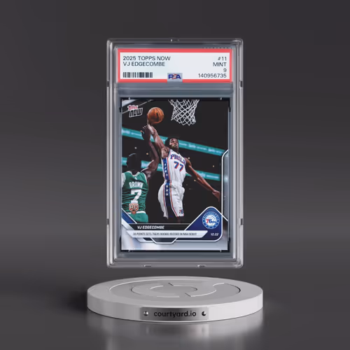 2025 Topps Now #11 VJ Edgecombe (PSA 9 MINT)