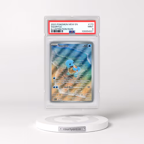 2023 Pokémon Mew EN-151 #170 Squirtle - Illustration Rare (PSA 9 MINT)