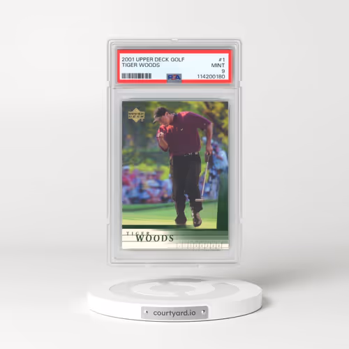 2001 Upper Deck Golf #1 Tiger Woods (PSA 9 MINT)