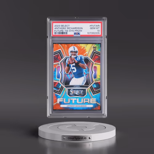 2023 Panini Select Select Future #FUTARI Anthony Richardson - Tie-Dye Prizm (PSA 10 GEM MINT)