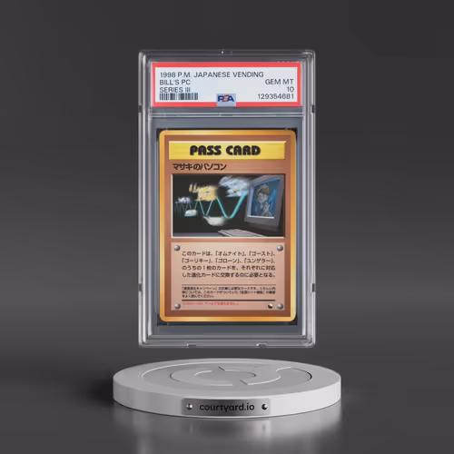 1998 Pokémon Vending Bill's PC - Series III (PSA 10 GEM MINT)