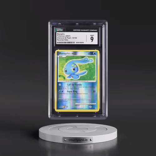 2007 Diamond & Pearl #9/130 Manaphy - Reverse Holo (CGC 9 MINT)