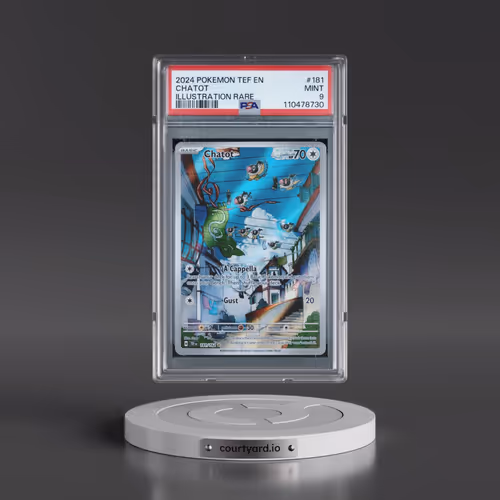 2024 Pokémon Tef EN-Temporal Forces #181 Chatot - Illustration Rare (PSA 9 MINT)
