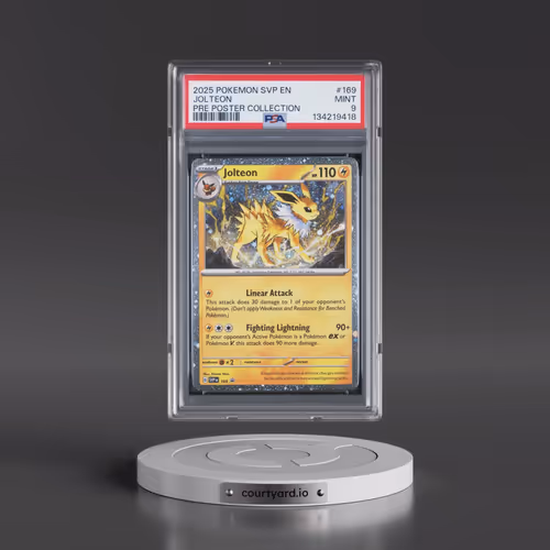 2025 Pokémon Svp EN-SV Black Star Promo #169 Jolteon - Prismatic Evolutions Poster Collection (PSA 9