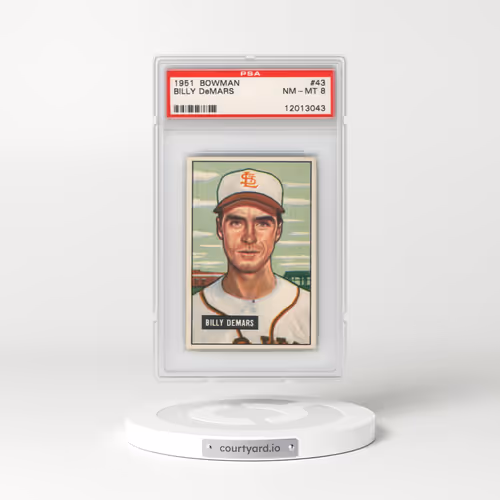 1951 Bowman #43 Billy DeMars (PSA 8 NM-MT)
