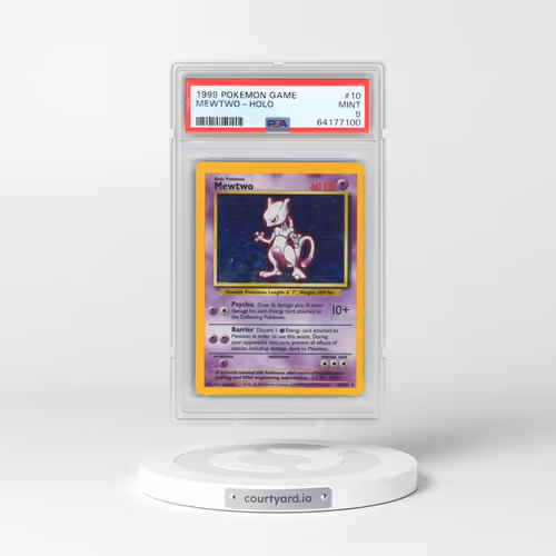 1999 Pokémon Game #10 Mewtwo - Holo (PSA 9 MINT)
