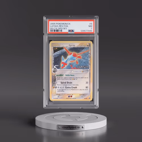 2005 Pokémon EX Delta Species #8 Latias - Reverse Foil (PSA 7 NM)