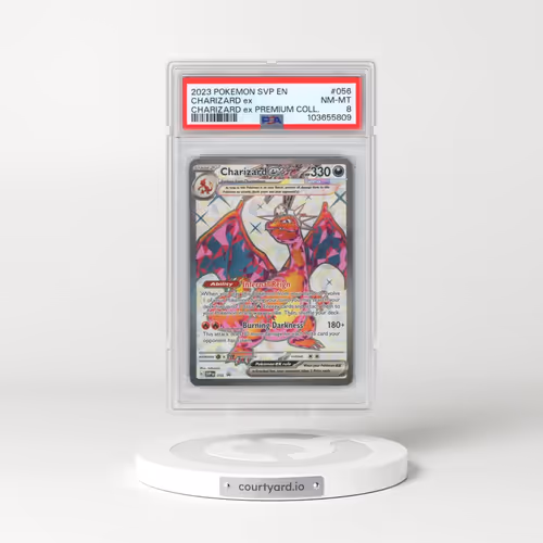 2023 Pokémon Svp EN-SV Black Star Promo #056 Charizard EX - Holo Charizard EX Premium Collection (PSA 8 NM-MT)