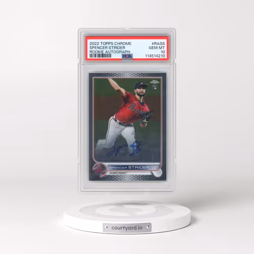 2022 Topps Chrome Rookie Autographs #RASS Spencer Strider (PSA 10 GEM MINT)