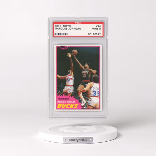 1981 Topps #24 Marques Johnson (PSA 9 MINT)