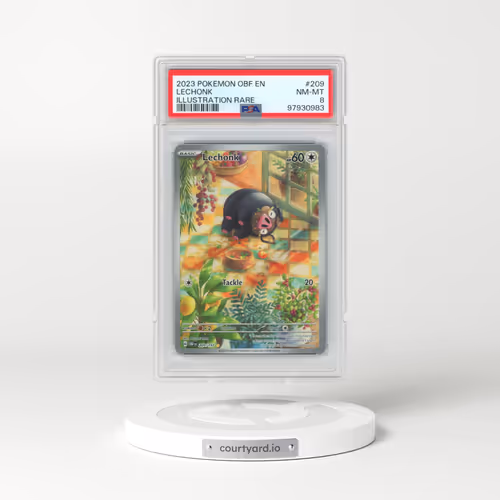 2023 Pokémon Obf EN-Obsidian Flames #209 Lechonk - Illustration Rare (PSA 8 NM-MT)