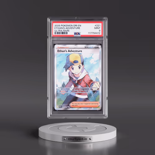2025 Pokémon Dri EN-Destined Rivals #221 Ethan's Adventure - Ultra Rare (PSA 9 MINT)