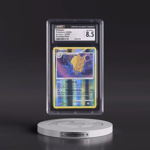 2009 Arceus #23/99 Omastar - Reverse Holo (CGC 8.5 NM-MT+)