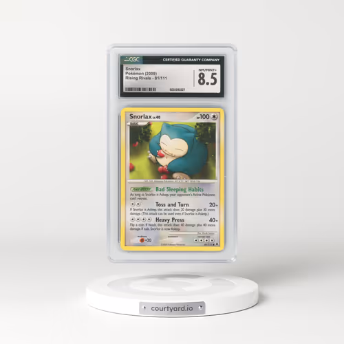 2009 Rising Rivals #81/111 Snorlax (CGC 8.5 NM-MT+)