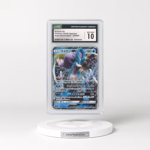 2018 Japanese Super-Burst Impact #28 Suicune GX - Full Art Holo (CGC 10 GEM MINT)
