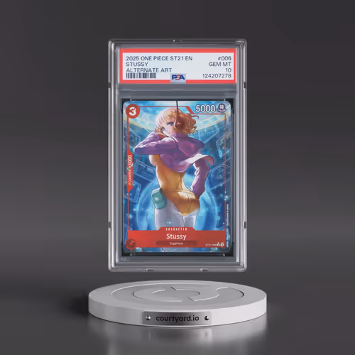 2025 One Piece Starter Deck ST21-EX Gear 5 #006 Stussy - Alternate Art (PSA 10 GEM MINT)