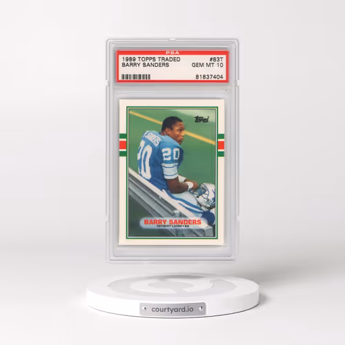 1989 Topps Traded #83T Barry Sanders (PSA 10 GEM MINT)